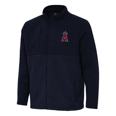 Men's Antigua Navy Los Angeles Angels Daily Fused Full-Zip Jacket