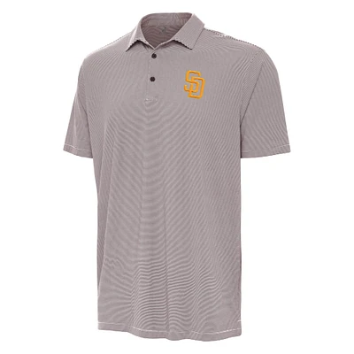 Men's Antigua Brown/White San Diego Padres Twine Polo