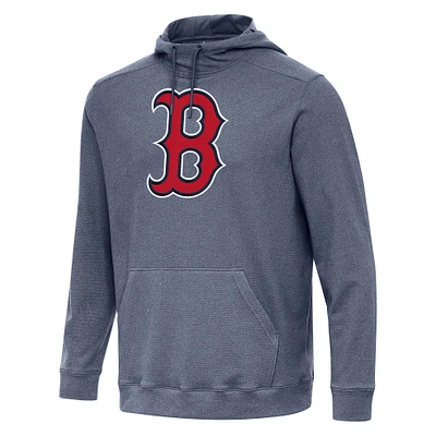 Men's Antigua Heather Navy Boston Red Sox Cloud Pullover Hoodie