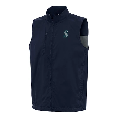 Men's Antigua Navy Seattle Mariners Brisk Full-Zip Vest