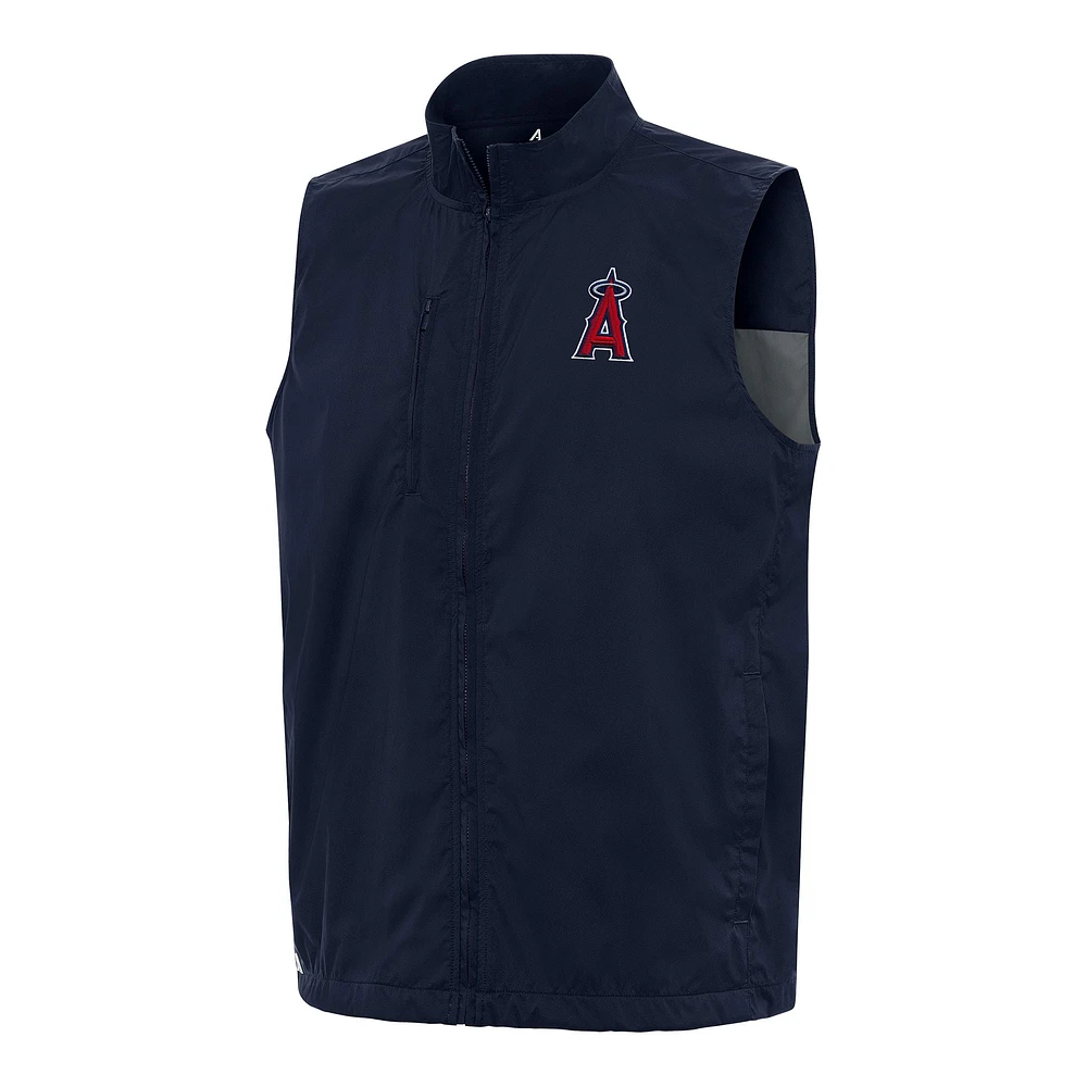 Men's Antigua Navy Los Angeles Angels Brisk Full-Zip Vest
