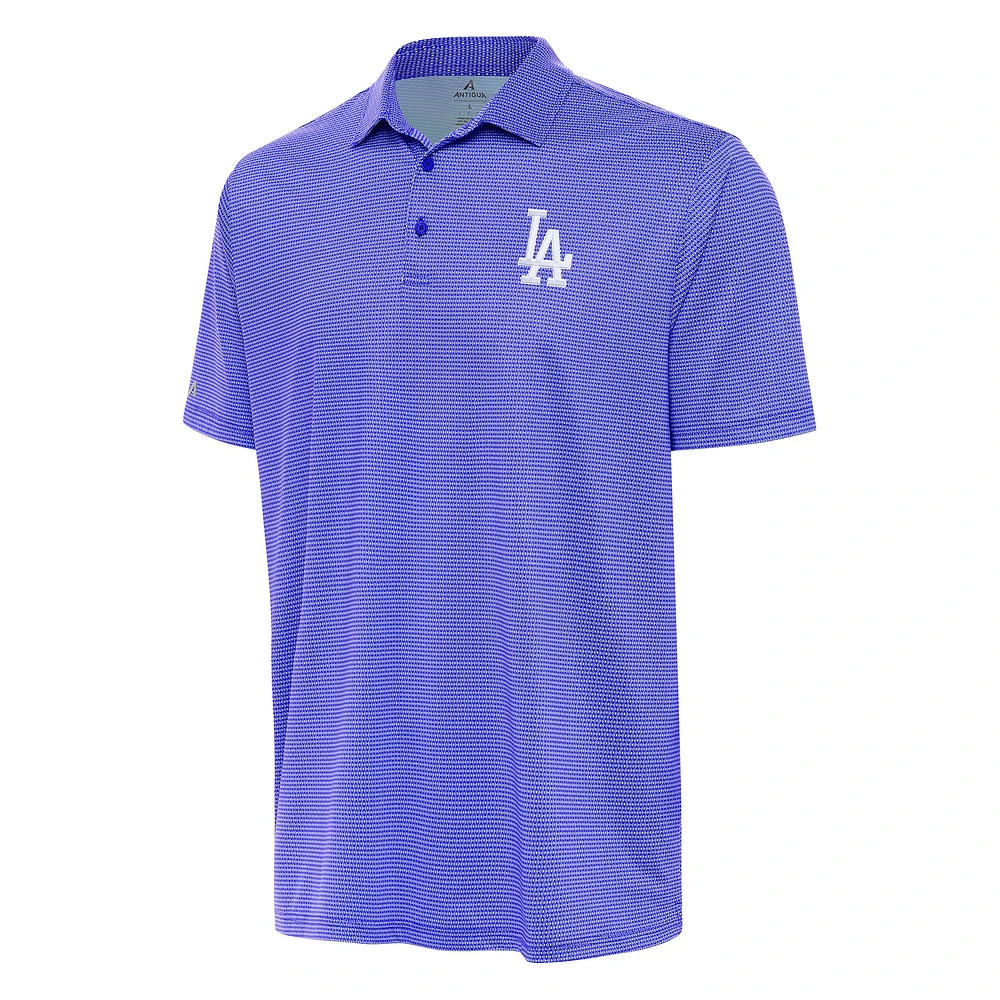 Men's Antigua White/Royal Los Angeles Dodgers Rings Polo