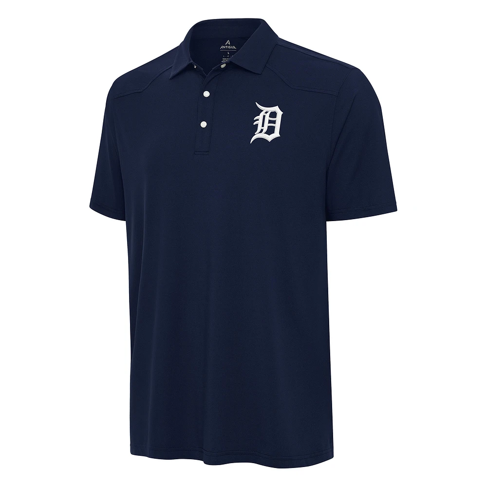 Men's Antigua Navy Detroit Tigers Western Polo