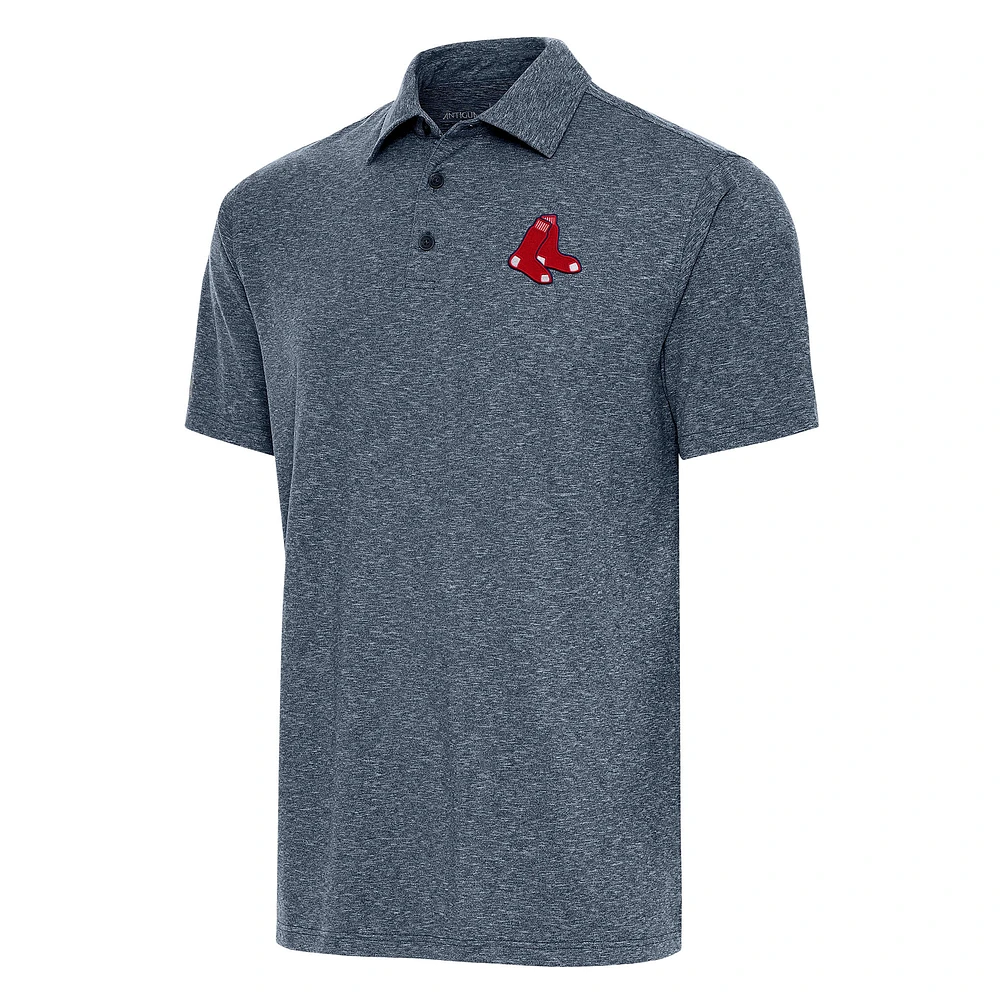 Men's Antigua Heather Navy Boston Red Sox Big & Tall Par 3 Polo