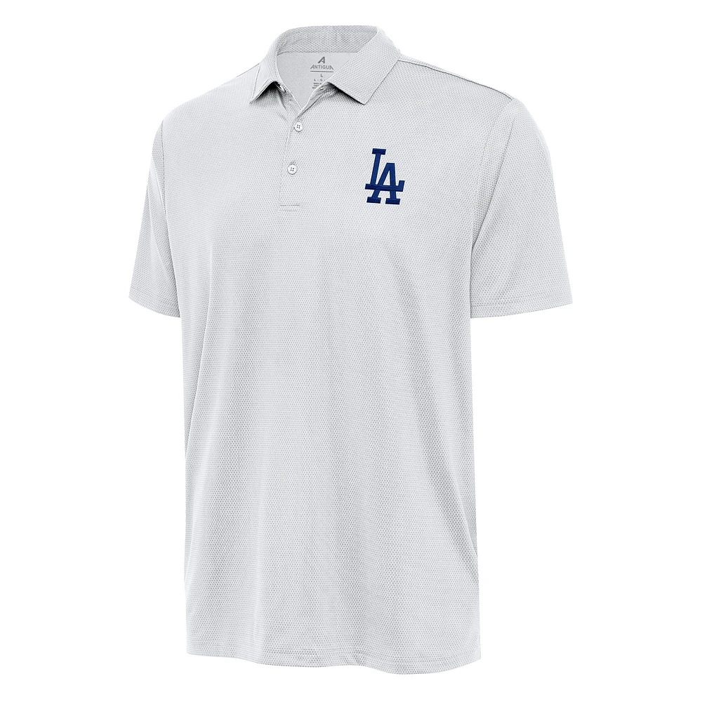 Men's Antigua White Los Angeles Dodgers Big & Tall Ellipse Polo