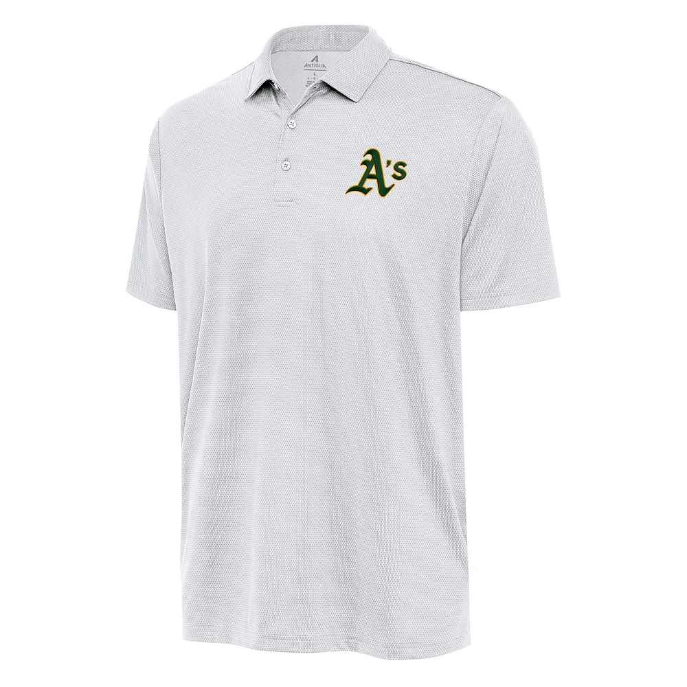 Men's Antigua White Athletics Big & Tall Ellipse Polo