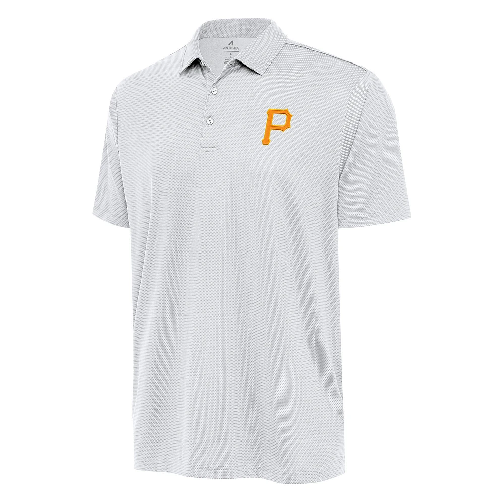 Men's Antigua White Pittsburgh Pirates Big & Tall Ellipse Polo