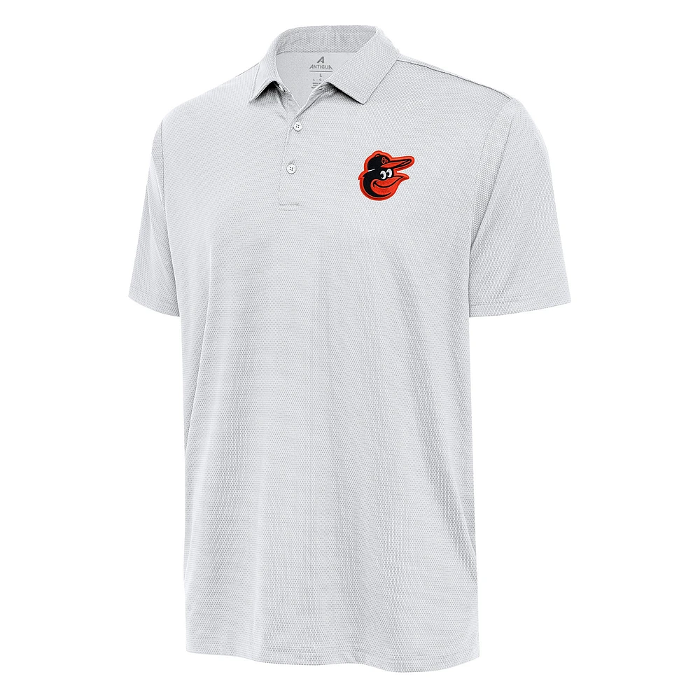 Men's Antigua White Baltimore Orioles Big & Tall Ellipse Polo