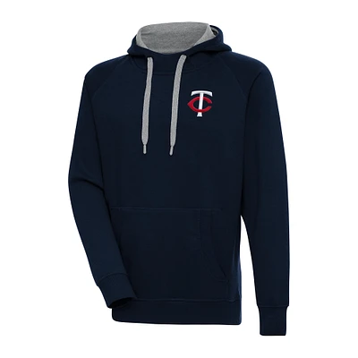 Men's Antigua Navy Minnesota Twins Big & Tall Victory Pullover Hoodie