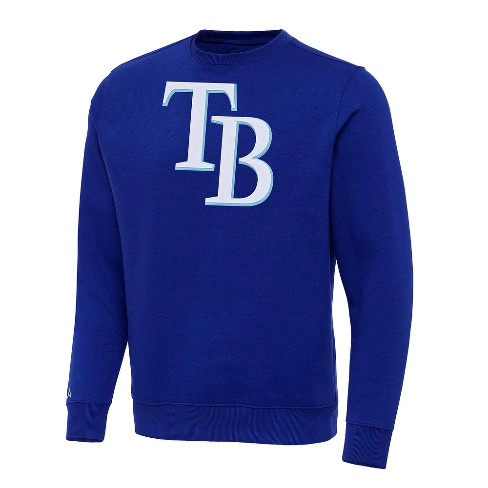 Men's Antigua Royal Tampa Bay Rays Big & Tall Victory Pullover Sweatshirt