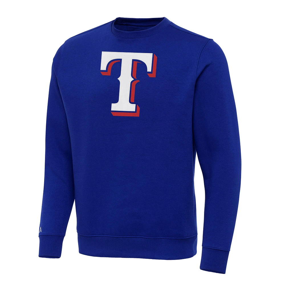 Men's Antigua Royal Texas Rangers Big & Tall Victory Pullover Sweatshirt