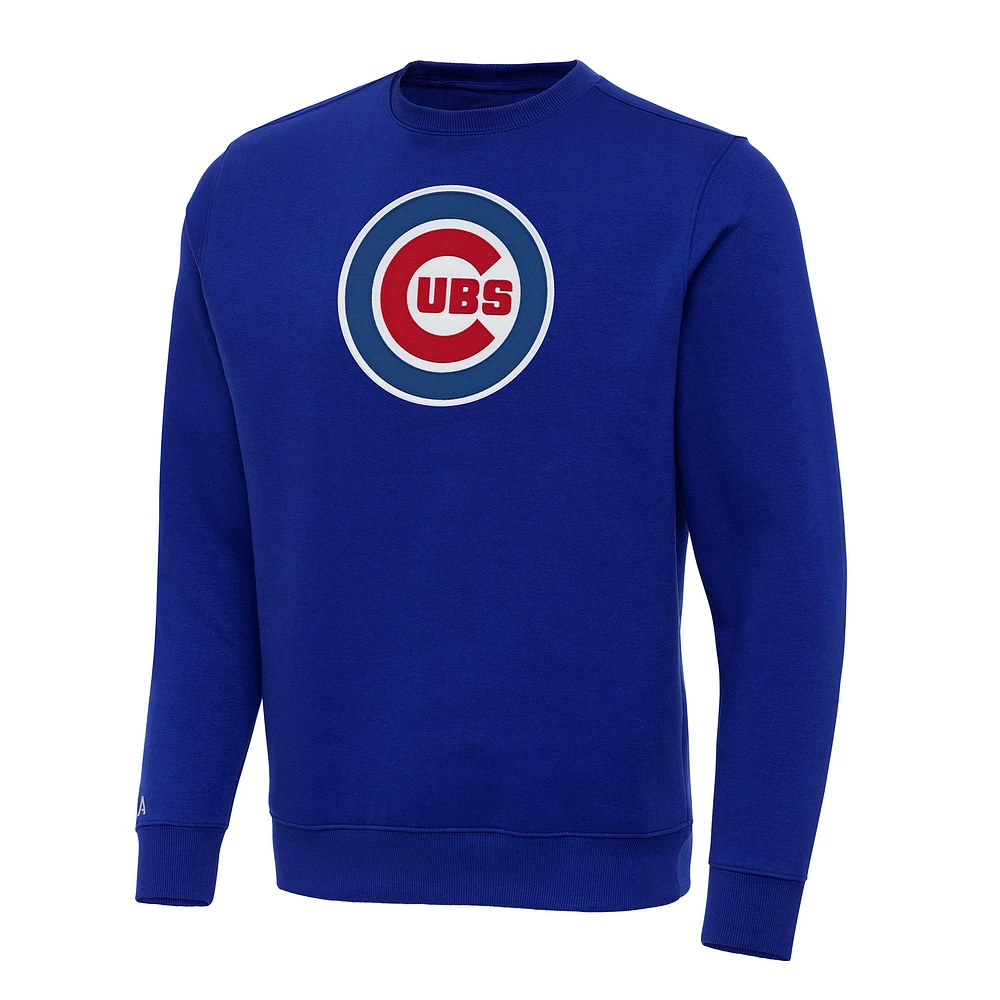 Men's Antigua Royal Chicago Cubs Big & Tall Victory Pullover Sweatshirt