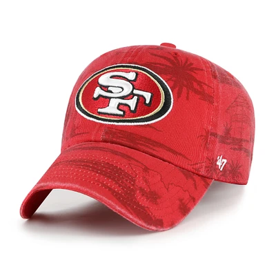 Men's '47 Scarlet San Francisco 49ers Fiji Clean Up Adjustable Hat