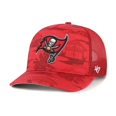 Men's '47 Red Tampa Bay Buccaneers Fiji Trucker Adjustable Hat