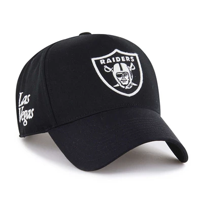 Men's '47 Black Las Vegas Raiders Foundation Offside Adjustable Hat