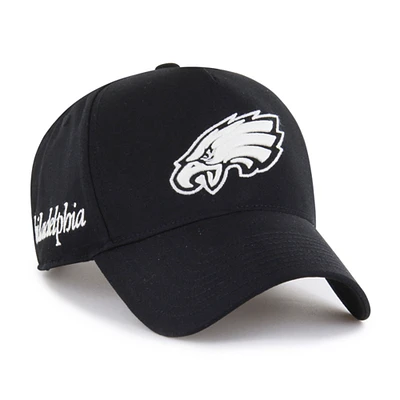 Men's '47 Black Philadelphia Eagles Foundation Offside Adjustable Hat