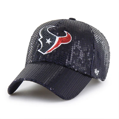 Women's '47 Navy Houston Texans Dazzle Clean Up Adjustable Hat