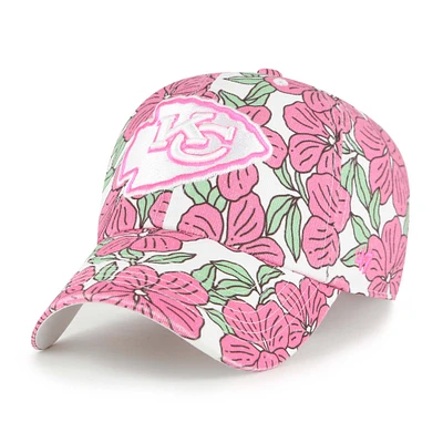 Women's '47 White Kansas City Chiefs Florentina Clean Up Adjustable Hat