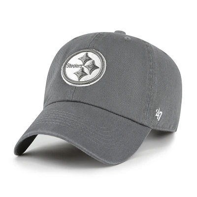 Women's '47 Gray Pittsburgh Steelers Bright Side Clean Up Adjustable Hat