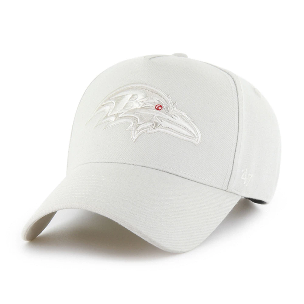 Men's '47 Cream Baltimore Ravens Ballpark Offside Adjustable Hat