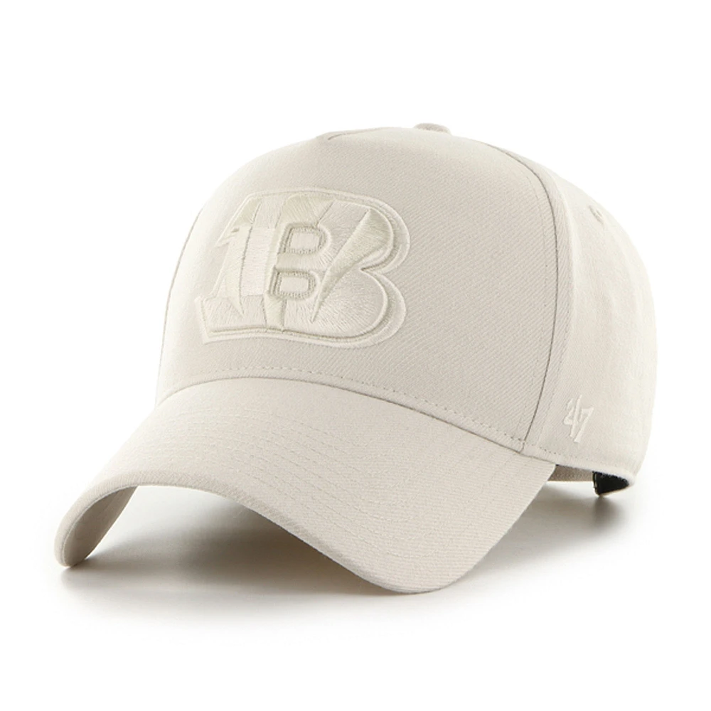 Men's '47 Cream Cincinnati Bengals Ballpark Offside Adjustable Hat
