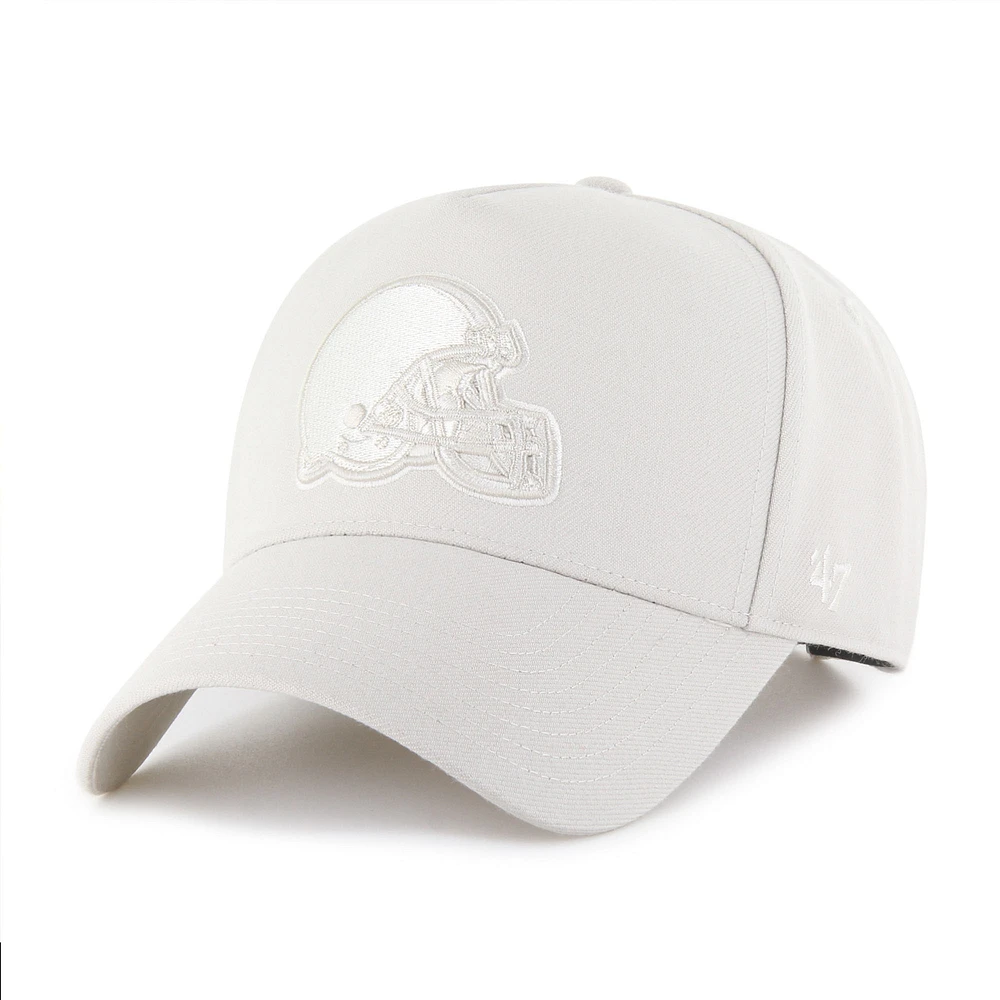 Men's '47 Cream Cleveland Browns Ballpark Offside Adjustable Hat