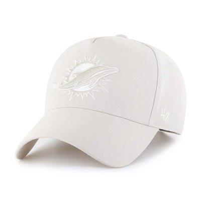 Men's '47 Cream Miami Dolphins Ballpark Offside Adjustable Hat