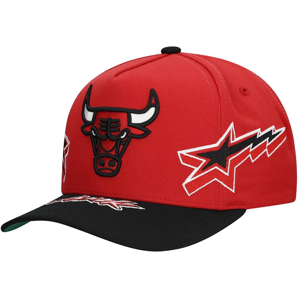 Men's Mitchell & Ness Red/Black Chicago Bulls AS2K Stars Pro Crown Adjustable Hat