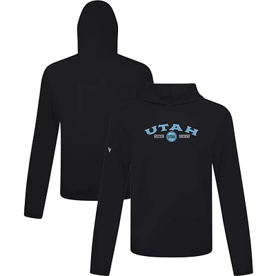 Men's Levelwear Black Utah Hockey Club Anthem Ice Wall Pullover Hoodie