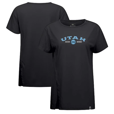 Women's Levelwear Black Utah Hockey Club Influx Ice Wall T-Shirt