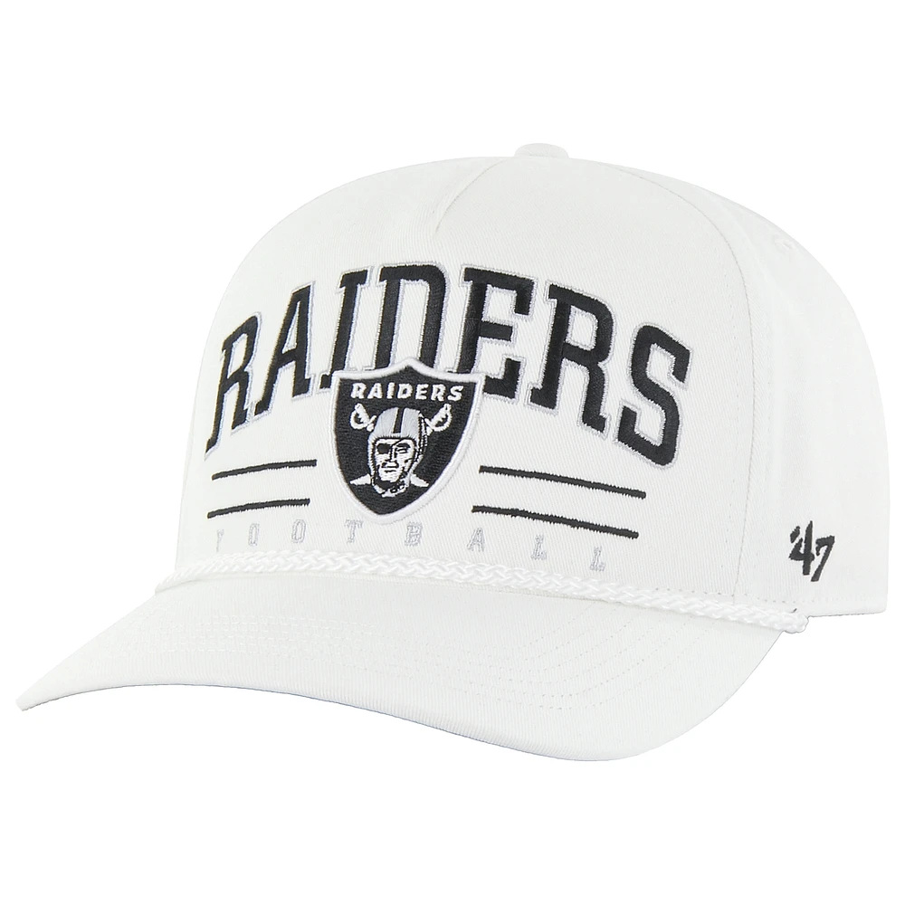 Men's '47 White Las Vegas Raiders Roscoe Hitch Rope Adjustable Hat
