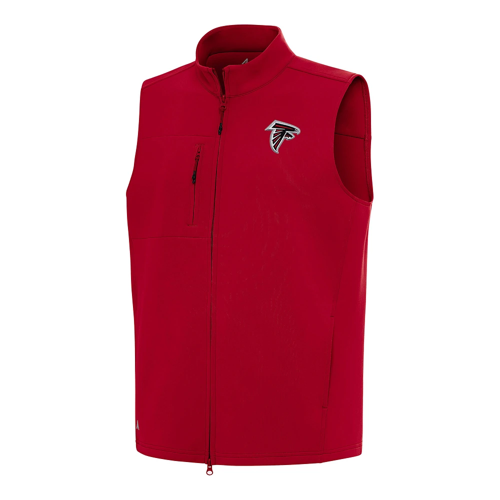 Men's Antigua Red Atlanta Falcons Demand Full-Zip Vest