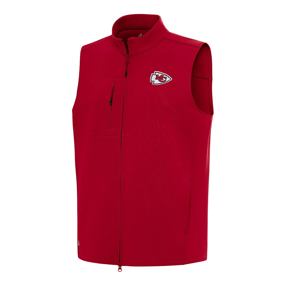 Men's Antigua Red Kansas City Chiefs Demand Full-Zip Vest