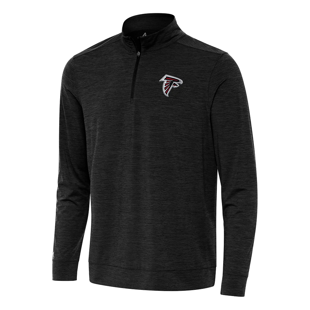 Men's Antigua Heather Atlanta Falcons Bright Quarter-Zip Top