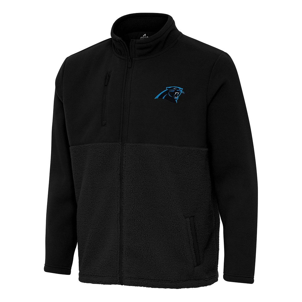 Men's Antigua Carolina Panthers Daily Fused Full-Zip Jacket