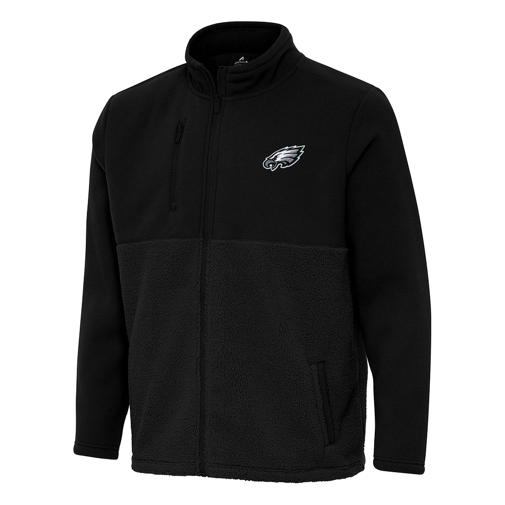 Men's Antigua Philadelphia Eagles Daily Fused Full-Zip Jacket