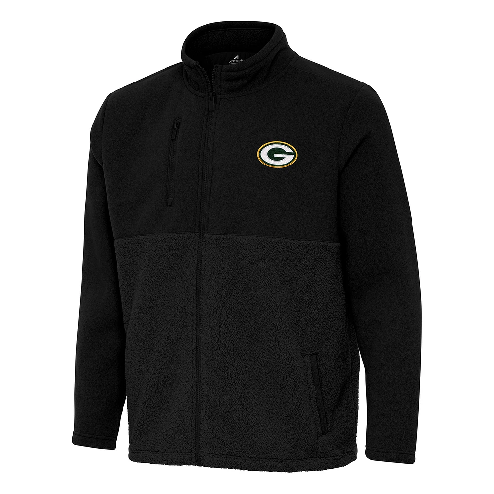 Men's Antigua Green Bay Packers Daily Fused Full-Zip Jacket