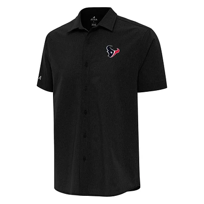 Men's Antigua Houston Texans Activate Woven Button-Up Shirt
