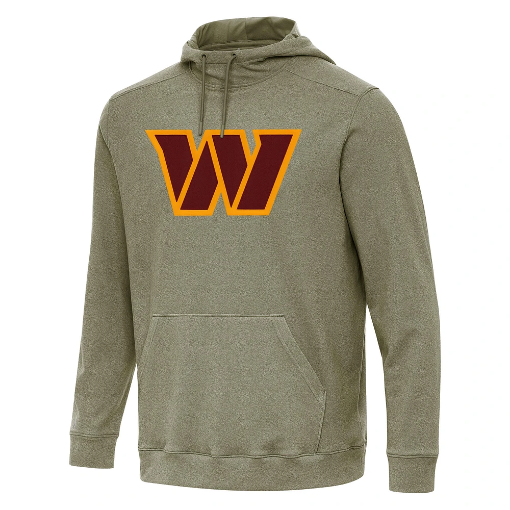 Men's Antigua Olive Washington Commanders Cloud Pullover Hoodie
