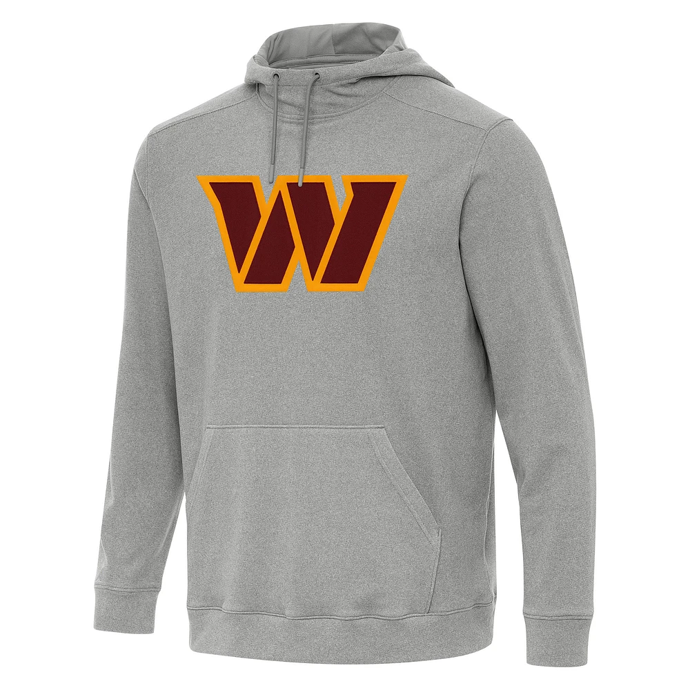 Men's Antigua Heather Washington Commanders Cloud Pullover Hoodie