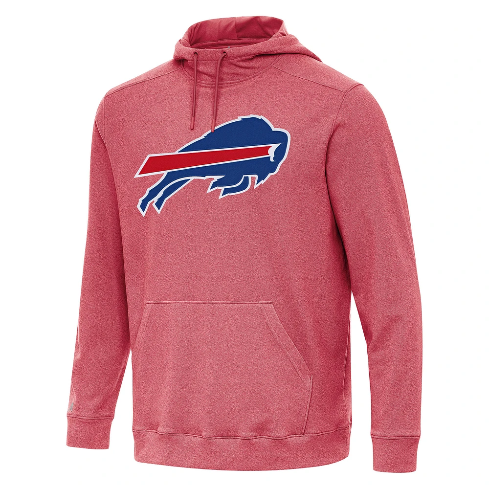 Men's Antigua Heather Buffalo Bills Cloud Pullover Hoodie