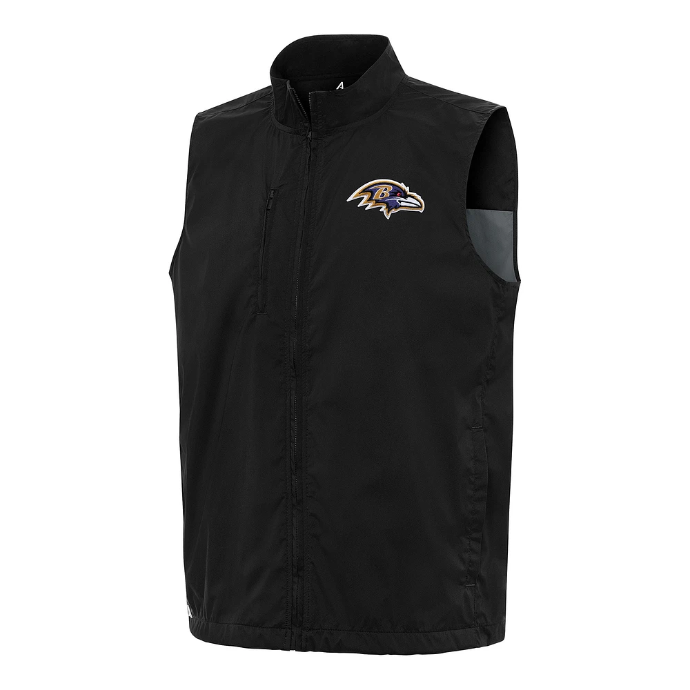 Men's Antigua Baltimore Ravens Brisk Full-Zip Vest