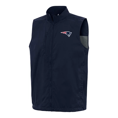 Men's Antigua Navy New England Patriots Brisk Full-Zip Vest