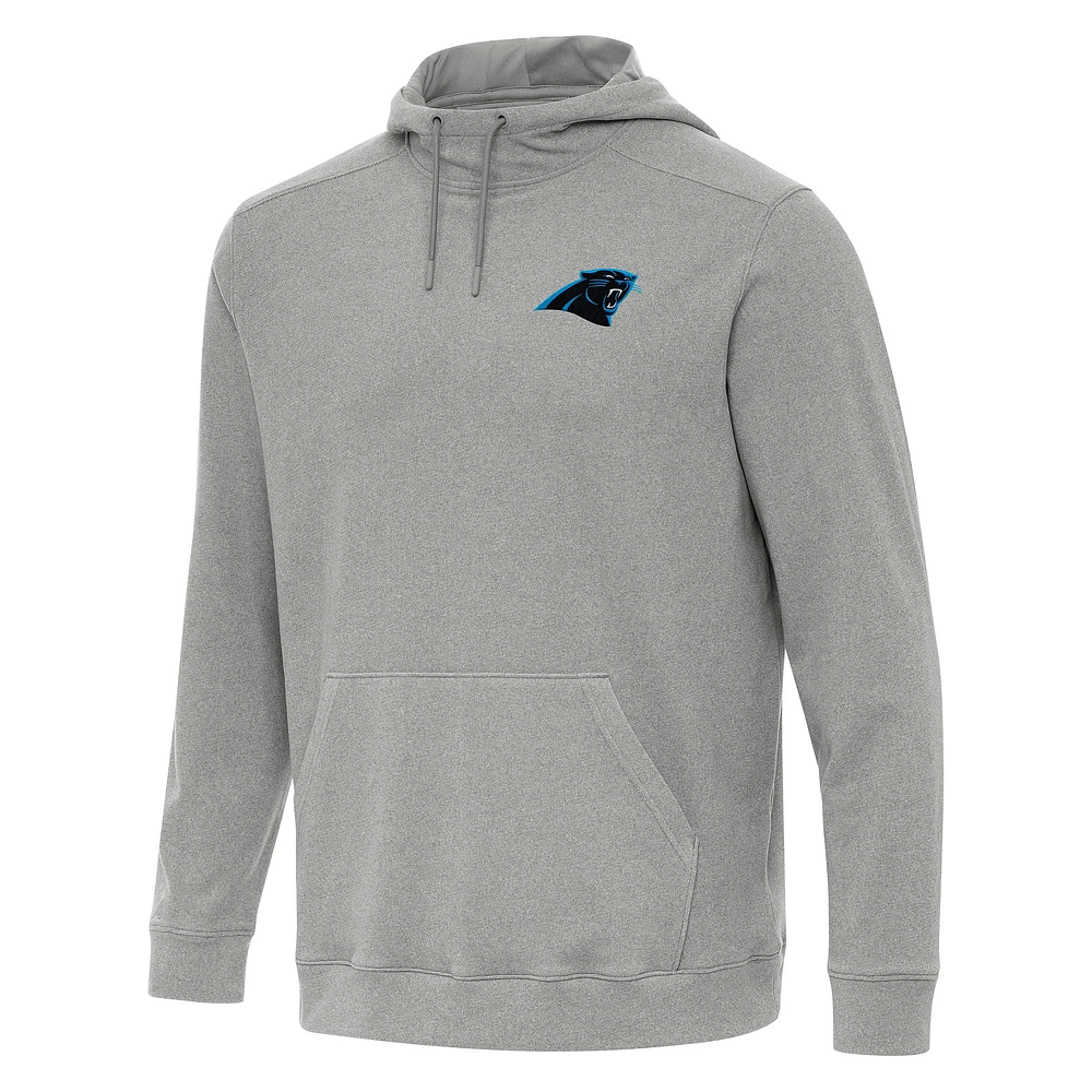 Men's Antigua Heather Carolina Panthers Cloud Pullover Hoodie