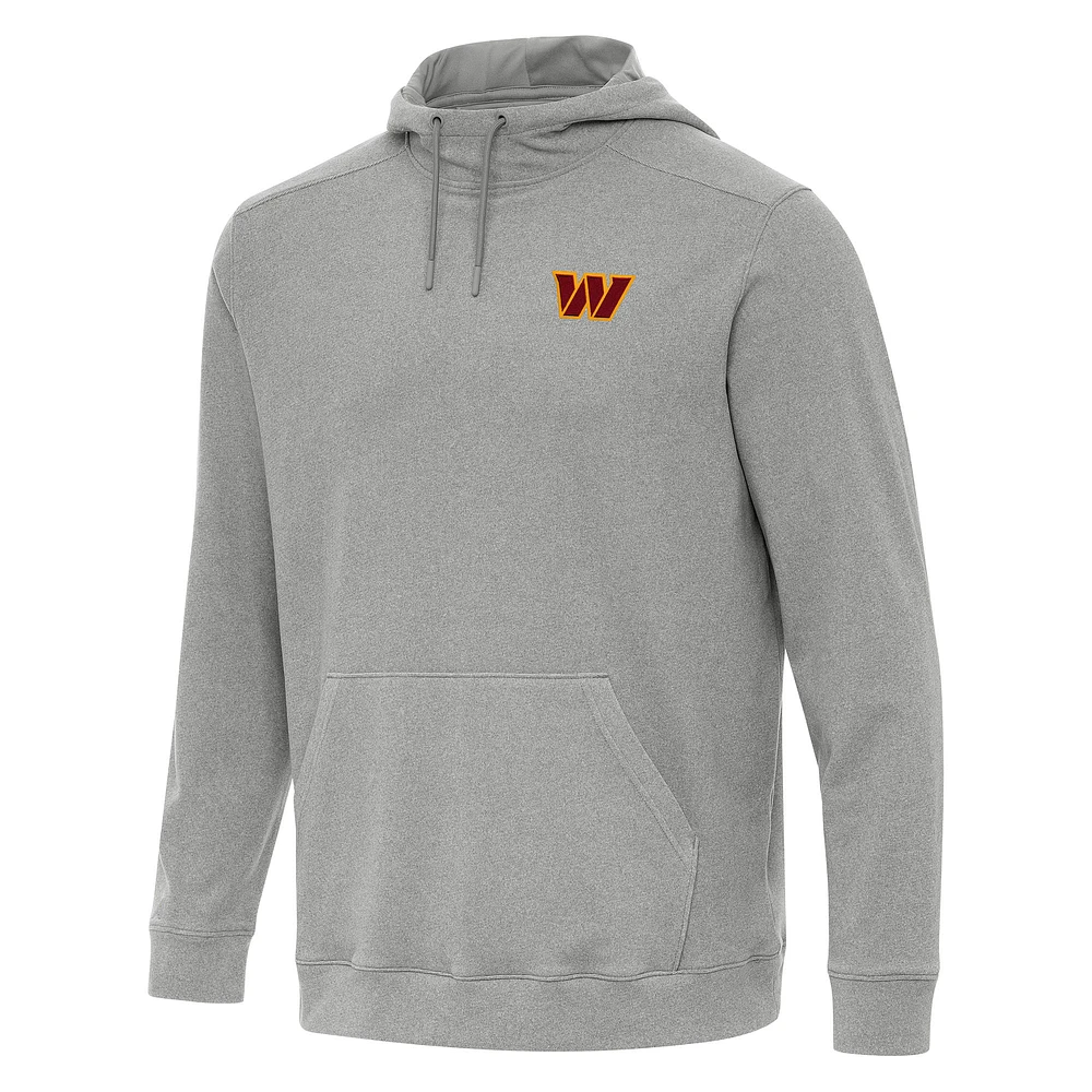 Men's Antigua Heather Washington Commanders Cloud Pullover Hoodie