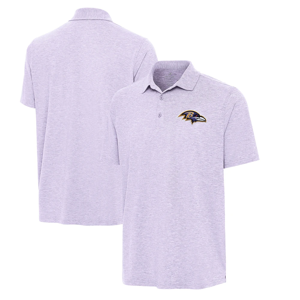 Men's Antigua Lavender Baltimore Ravens Par 3 Polo