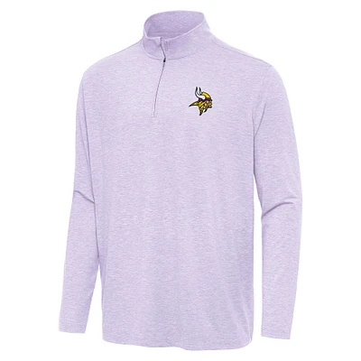 Men's Antigua Lavender Minnesota Vikings Hunk Quarter-Zip Jacket