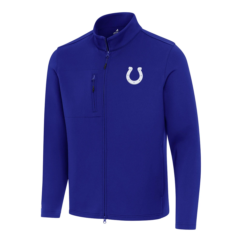 Men's Antigua Royal Indianapolis Colts Objection Full-Zip Jacket