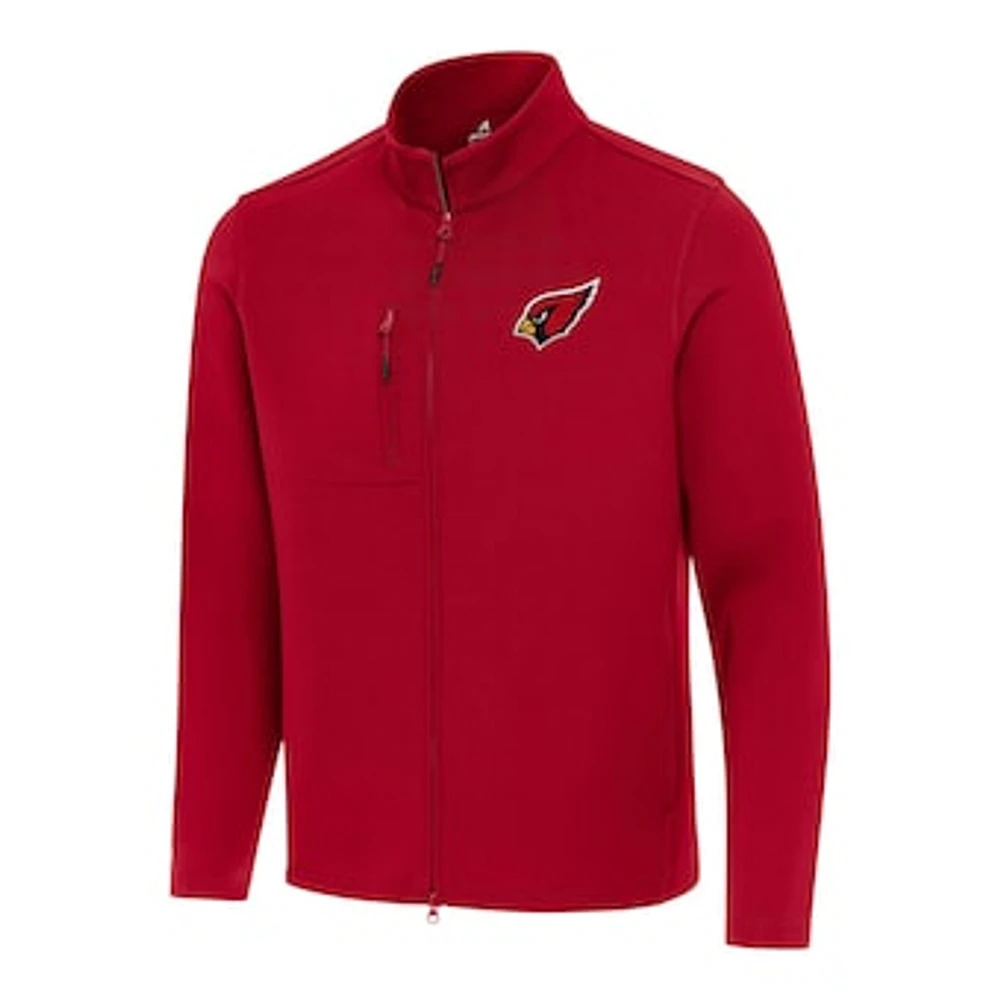 Men's Antigua Cardinal Arizona Cardinals Objection Full-Zip Jacket