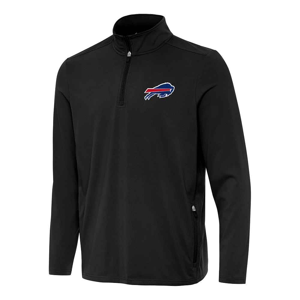Men's Antigua Buffalo Bills Perilous Quarter-Zip Pullover Top